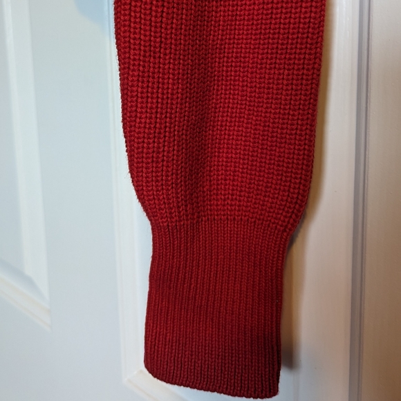 M&S Collection Red Cropped Knit Turtleneck Size XS - Picture 3 of 6